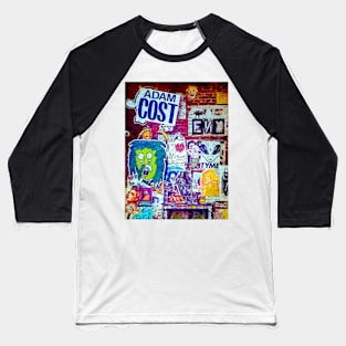 New York Sticker Art Graffiti Street Baseball T-Shirt